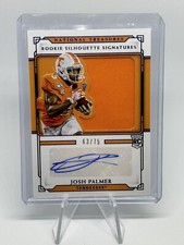 2021 National Treasures Colleg Rookie Silhouette Signatures #6 Josh Palmer /75