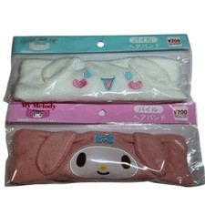 My Melody or Cinnamoroll Pile Headband Soft Stretchy Hair Band Kawaii Sanrio new