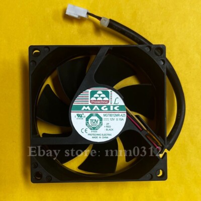 Protechnic MAQIC MGT8012MR-A25 12V 0.15A 8CM 8025 Cooling Fan