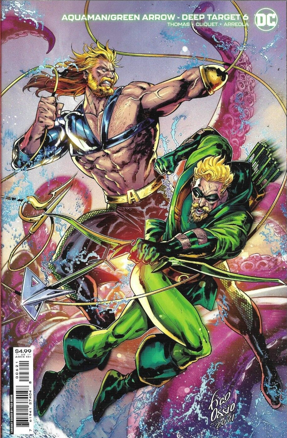 AQUAMAN / GREEN ARROW - DEEP TARGET (2021) #6 - Cardstock Variant - New (S)
