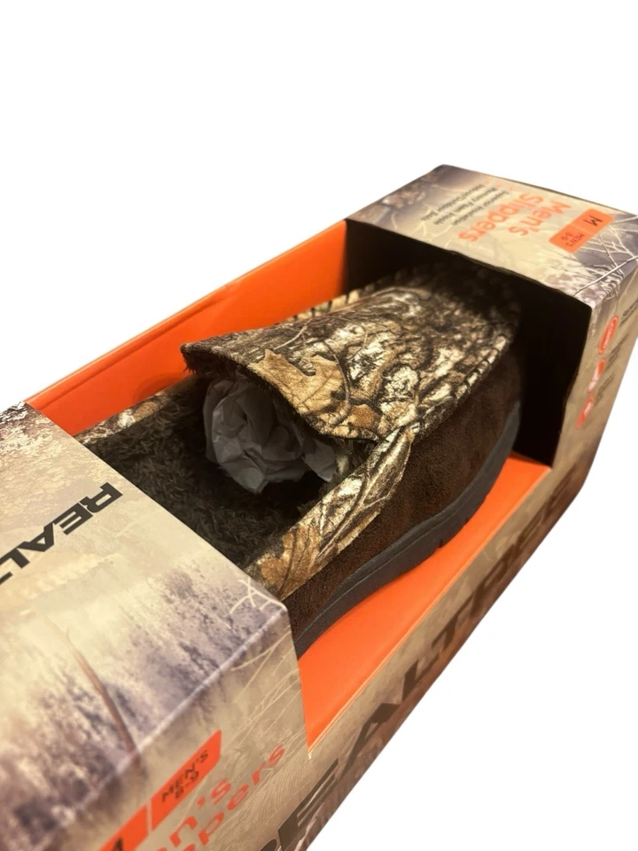 Мужские тапочки Realtree камуфляжный размер средний (8-9) для помещений/улицы пена с эффектом памяти новые - Изображение 2 из 4