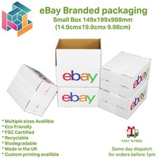 eBay Branded Packaging Small Cardboard Box (14.98cmx19.98cmx9.98cm) Full Colour