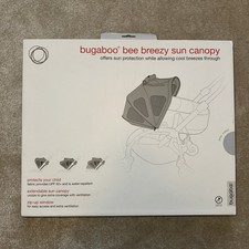 Bugaboo Bee 5 Breezy Sun Canopy, Slate Grey, Bee 3, 5, 6 Pram Canopy