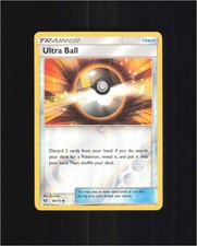 Ultra Ball 68/73 Uncommon Shining Legends Pokemon Reverse Holo Near Mint