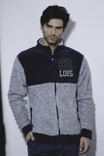 Herren Fleecejacke sportlich mit Rei&szlig;verschluss Lois