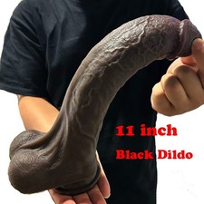 Silicone Huge Realistic Thick Big Penis Dildo Dong Anal G-spot Sex Toy for Women