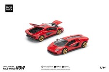 POP RACE 1/64 LAMBORGHINI COUNTACH LPI-800 - ROSSO PR640259
