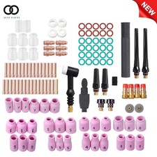 123Pcs TIG Welding Torch Stubby Gas Lens Glass Cup Kit for WP-17/18/26