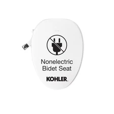 PureWash M300 Manual Elongated Bidet Toilet Seat, Chrome Handle, Quiet-Close ...