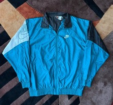 Vintage 80 s Nike Color Block Nylon Windbreaker Jacket Size XL Spellout