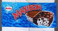 Nestle Maxibon Ice Cream Advertising Flag Fence Banner Woven Italy 150cm, 59"