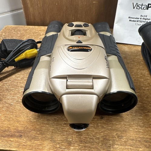 Celestron VistaPix 8x22 Binoculars & Digital Camera all-in-one Model #72214 NEW - Picture 2 of 5