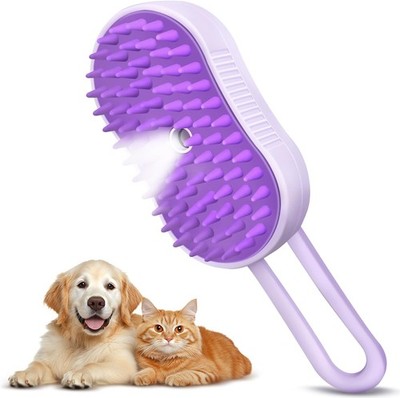 Cat and Dog Steam Brush for Shedding, 4-in-1 Cat Brush with 360° Rotating Arm