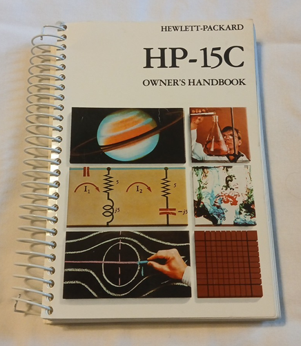 Vtg Hewlett Packard HP 15C Scientific Calculator w Case w Spiral Handbook 1985 - Picture 4 of 9