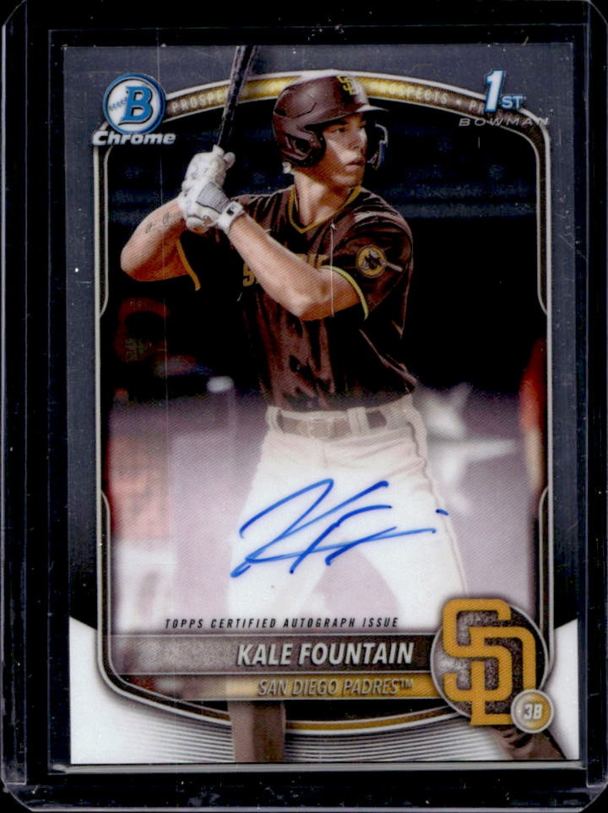 2025 Bowman Chrome Kale Fountain Auto 1st Prospect #CPA-KFO Padres