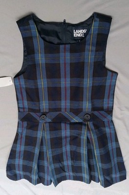 lands end blue uniform dress Girls Short Sleeve Mesh Pleated Polo Dress - Lands' End - Blue
