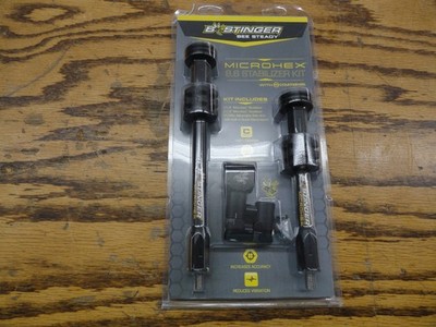 Bee Stinger Microhex  8'' and 6'' Stabilizer Kit w/countervail  Matte black