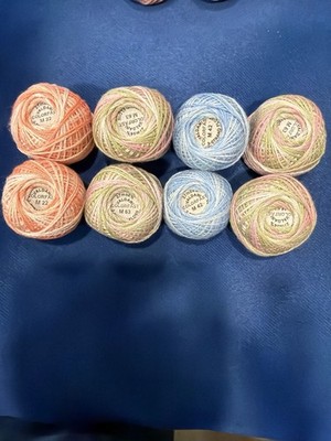 Peach Blossom Sky Quartet Valdani Pearl Cotton M22 M38 M42 M63 Thread Set 