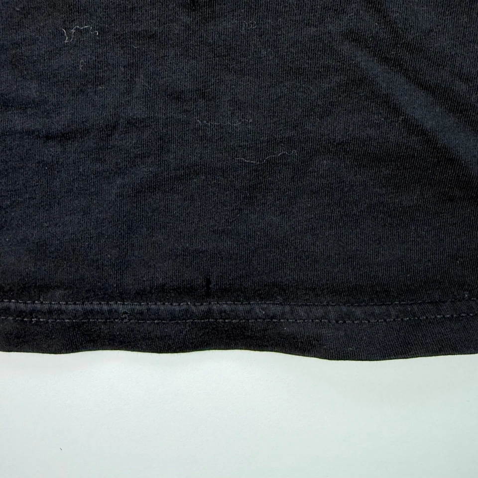 Camisa Negra Artesanal Gráfica Adulto 2XL XXL Negra Cuello Redondo Algodón Culto Gótico Foto 4 de 4