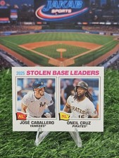 2026 Topps Heritage - 2025 Stolen Base Leaders Caballero Cruz #4