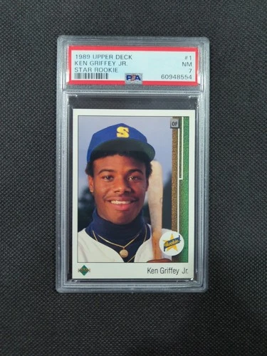 1989 Upper Deck Ken Griffey Jr. #1 Rookie Card – PSA 7 NM – Hall of Fame RC