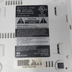 Sega Dreamcast White HKT-3020 TESTED Working With Power Cable