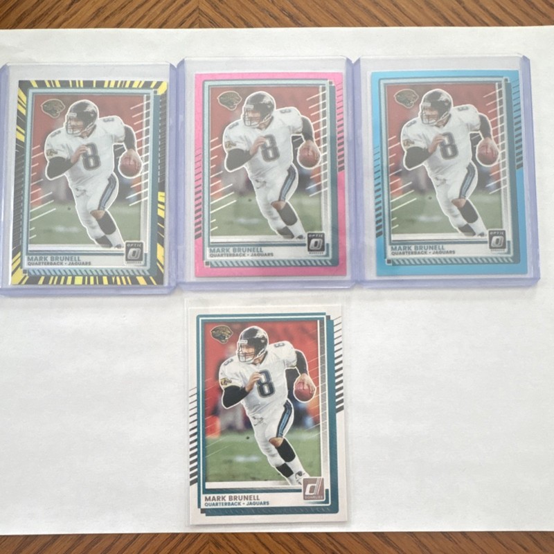 Panini Donruss Optic Football Mark Brunell Prizm Parallels Jaguars 2025 Lot