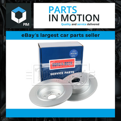 2x Brake Discs Pair Solid fits LAND ROVER FREELANDER L359 2.2D Rear 06 to 14 Set