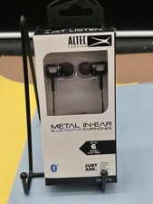 Altec Lansing Metal In-Ear Bluetooth Earbud Black - MZX148-BLK