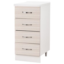 Cassettiera per Cucina Mobile Mobiletto 4 Cassetti in Legno Colore Olmo