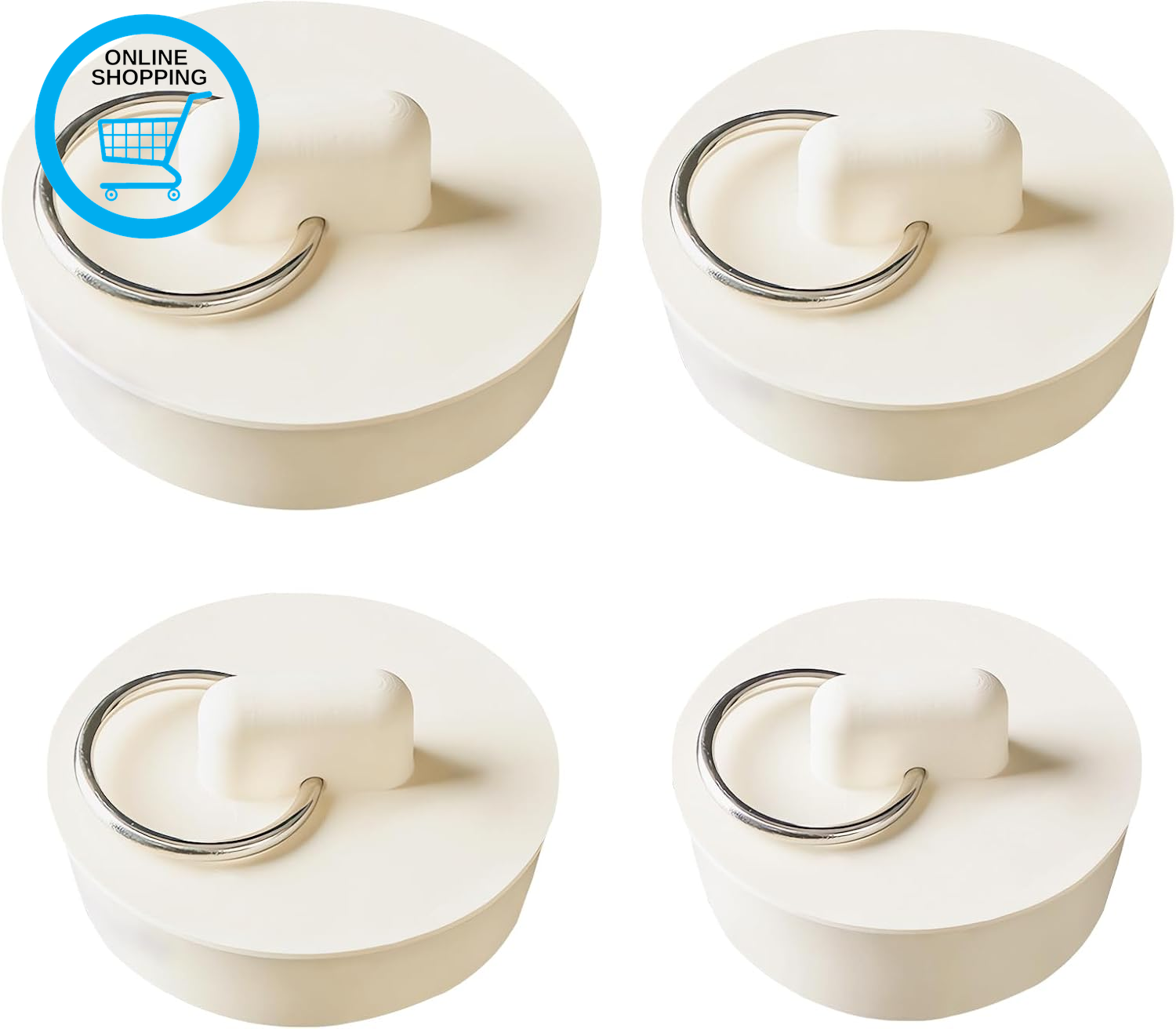 4 Pcs Universal Sink Plug,Rubber Bath Plug,Sink Plug Replacement,Bath Plug Repla
