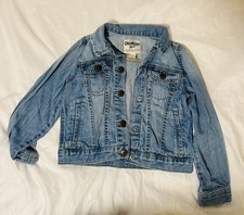 Oshkosh Bgosh Girls Denim Jean Trucker Jacket Size 7/7A