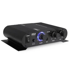Pyle 90W 2 Channel Hi-Fi Home Audio Stereo Speakers Amplifier w/Aux & RMS Power