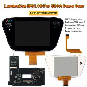 3.5" Laminated High Definition IPS LCD Kit W/Shell Case For For SEGA Game Gear