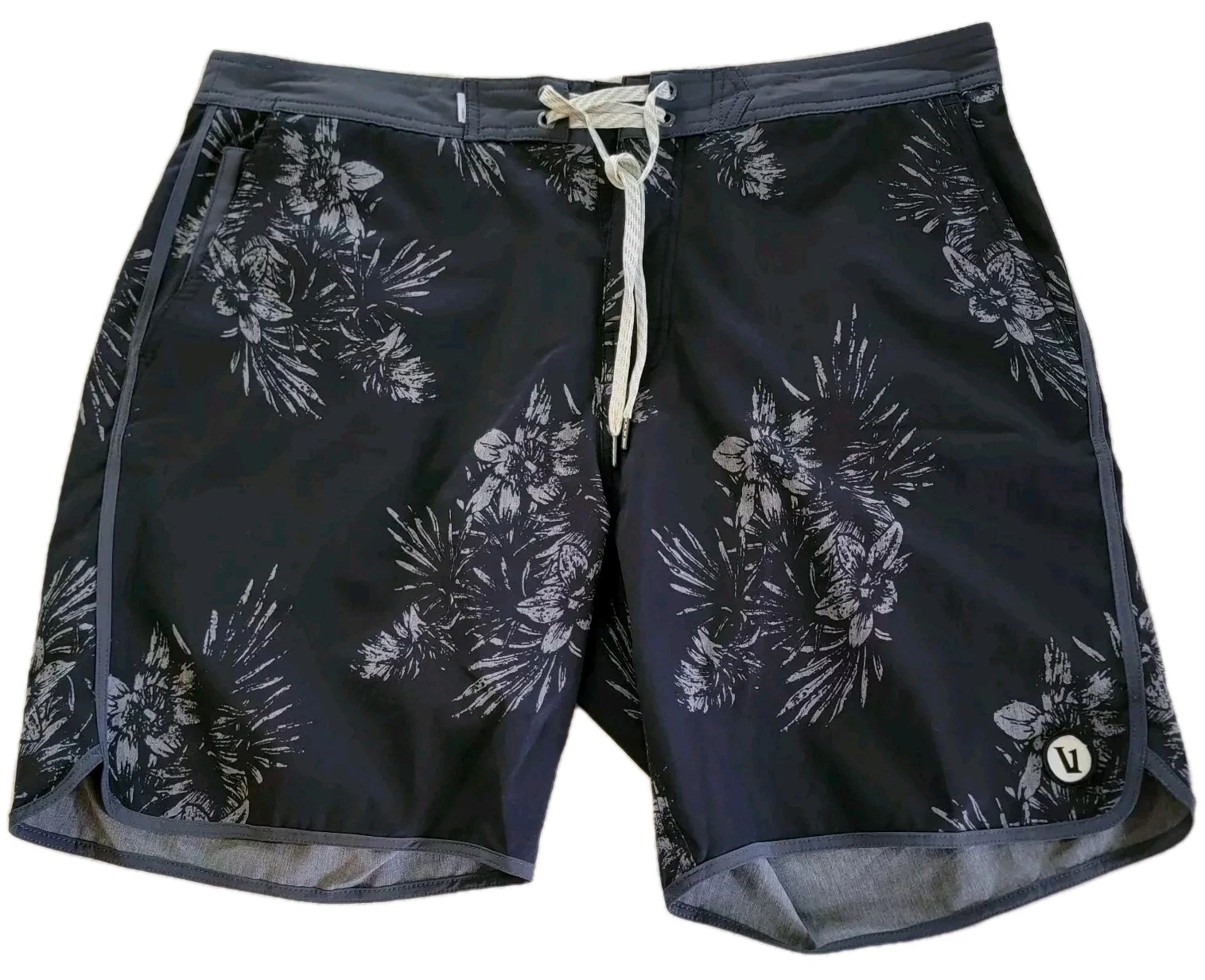 vuori boardshorts floral swim surf casual beach cruise shorts