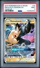 2019 POKEMON SUN & MOON TEAM UP #33 PIKACHU & ZEKROM GX PSA 9
