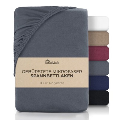 NatureMark Spannbettlaken aus gebürstetem Mikrofaser