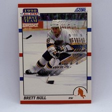 Brett Hull 1990 Score #317 All-Star First Team St. Louis Blues