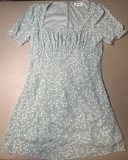 D’liteful Green Ditsy Floral Mini Dress Women’s M