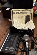 General Electric GE 3-5303A Mini Cassette Tape Recorder Player PARTIALLY Works
