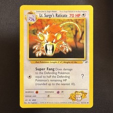 Lt. Surge's Raticate - 51/132 - Gym Heroes - Pokemon - Uncommon - Played