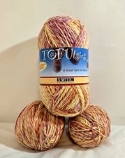 SWTC Tofutsies 2x Sock Yarn Rare Color 877 Pumpkin Sock Self-Striping Wool Blend