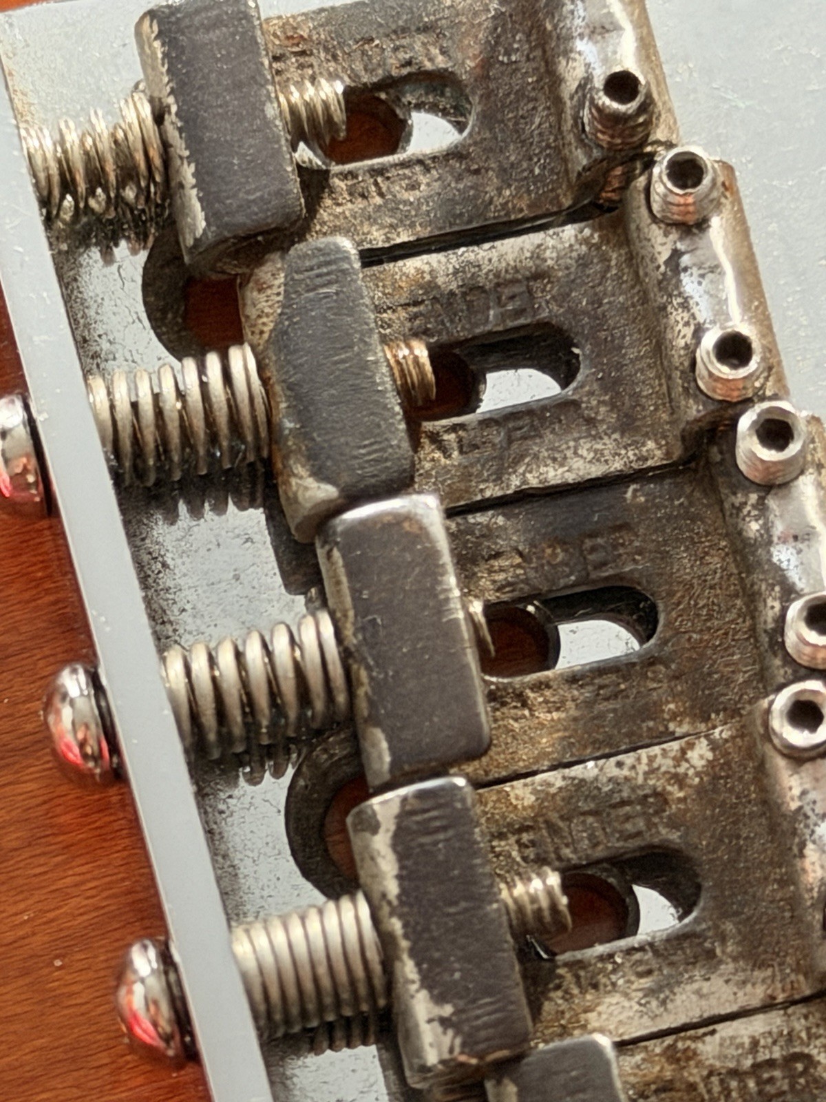 Fender Pre CBS Stratocaster Saddles Pat Pend Original 1960s
