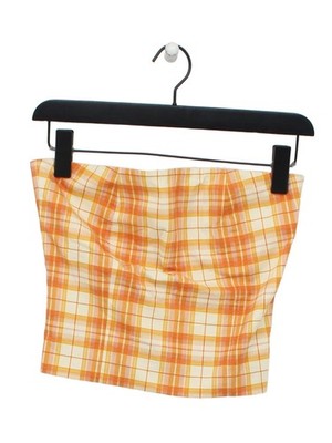 Peachy Den Damen Top XS Orange Baumwolle mit Elasthan Cropped