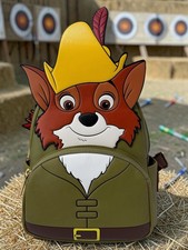 Mini Mochila Robin Hood Cosplay Loungefly Nueva con Etiquetas Bolso Disney Fox