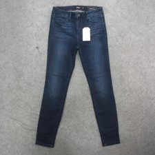 Cello Jeans Womens 8/9 Dark Wash Blue Skinny Stretch Denim Mid Rise Pants