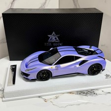 BBA Model 1/18 Ferrari 488 Pista Glittering Purple Carbon LIMITED Rare