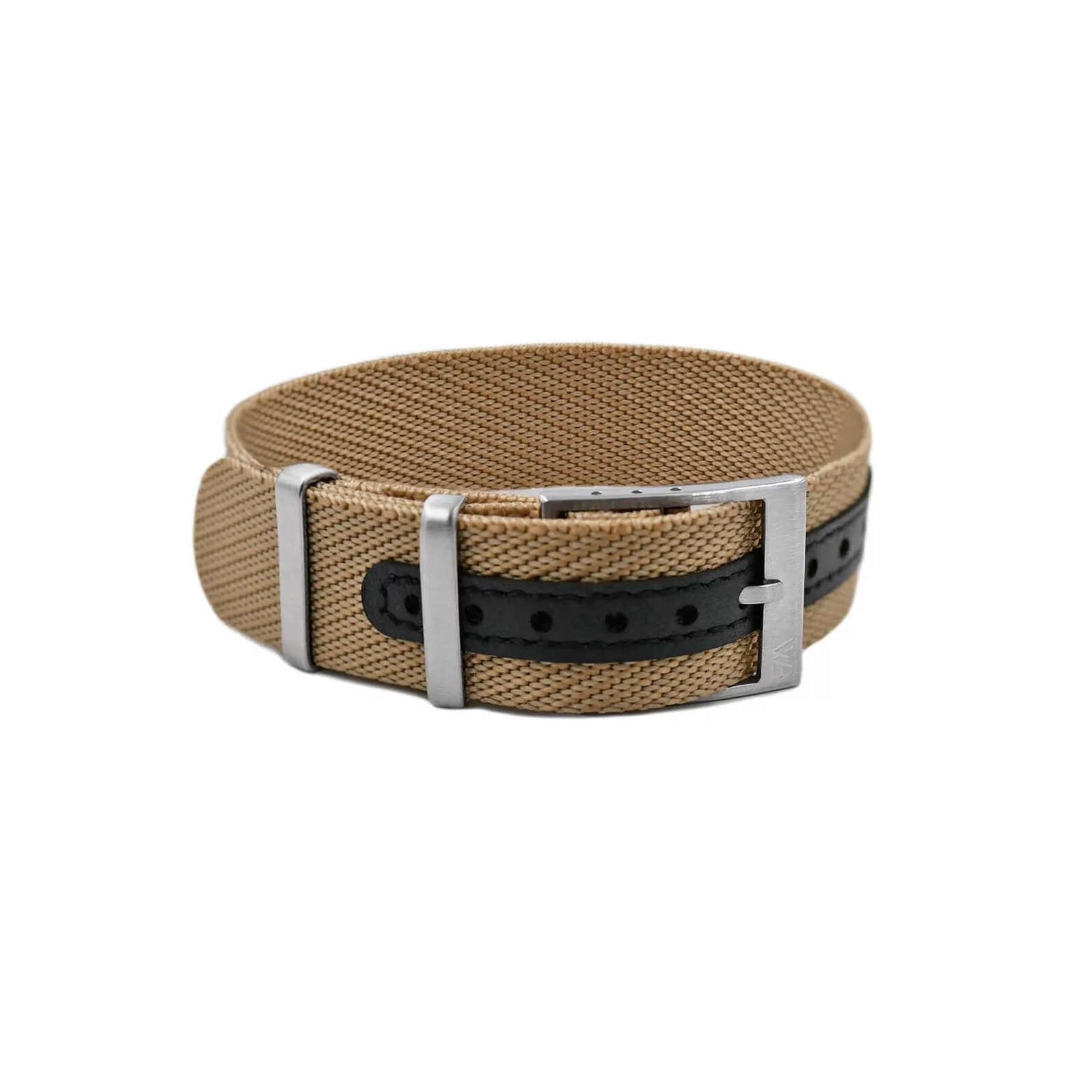 Watch Strap Military Nylon Khaki by WB Original - 20, 22 mm - Replacement Band
