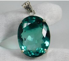 Certified, Natural 138.20 Ct Excellent Blue Aquamarine Pendant Oval Cut Gemstone
