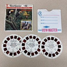 Vintage View-Master 3-Reel Set Busch Gardens Complete Red Tint EUC A808